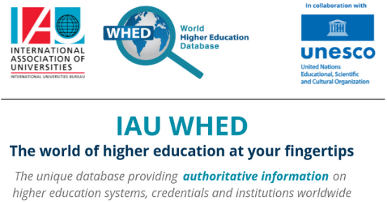 IAU WHED the world of education at your fingertips